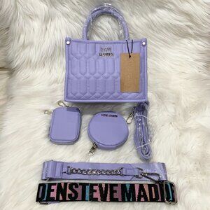Steve Madden Bniko Purple Lavender Satchel